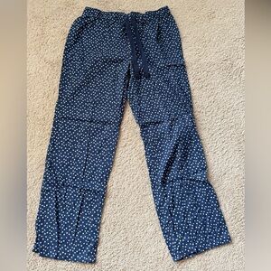 Amazon Essentials Navy and White Polka Dot Pants
